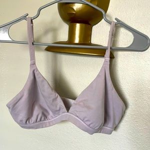 SKIMS COTTON JERSEY TRIANGLE BRALETTE | IRIS MICA L